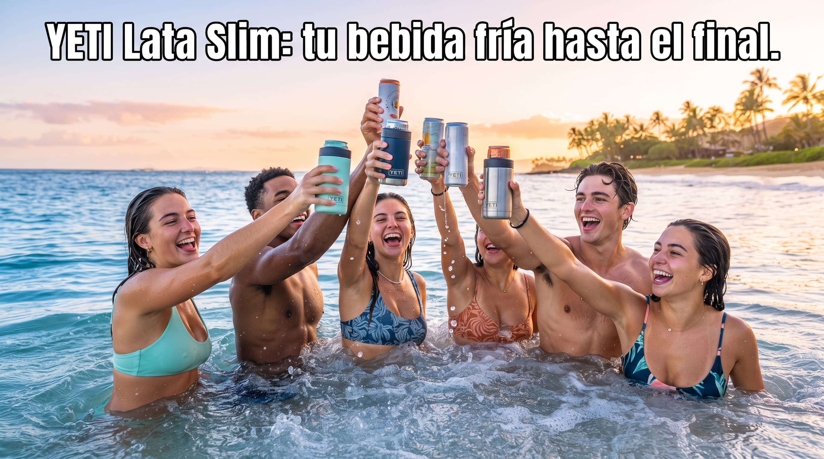 YETI Lata Slim: tu bebida fría hasta el final